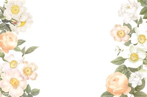 ✓ free for commercial use ✓ high quality images. Feminine flowers border | Royalty free transparent png ...