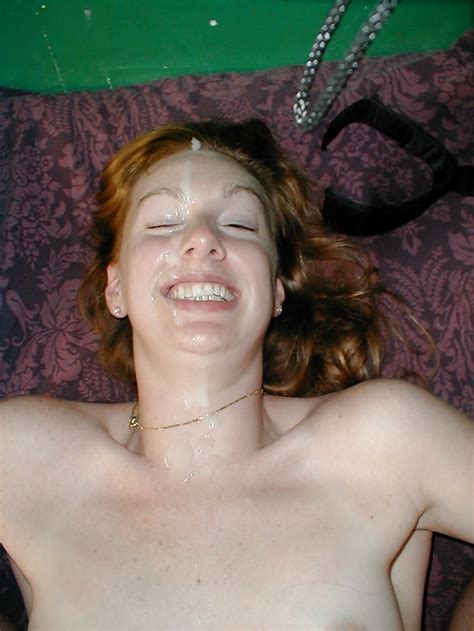 Amateur Redhead Facial Queen Leah From Canada Exposed 49