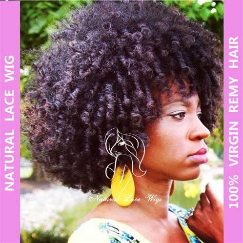 Fahion Brazilian Virgin Natural Human Hair Wigs Afro Kinky Curl Wig