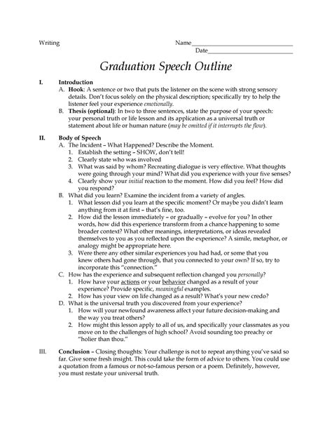 50 Top Graduation Speech Ideas And Examples Templatelab