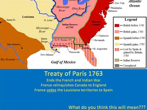 Ppt Treaty Of Paris 1763 Ends The French And Indian War France