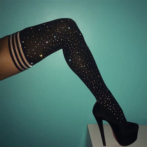 Bling Bling 1pair Women Thigh High Over The Knee Socks Long Cotton Stockings Stocking Sexy Thigh