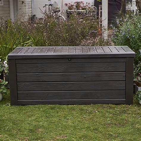 Keter Westwood 150 Gallon Resin Deck Box Lawngardenscape