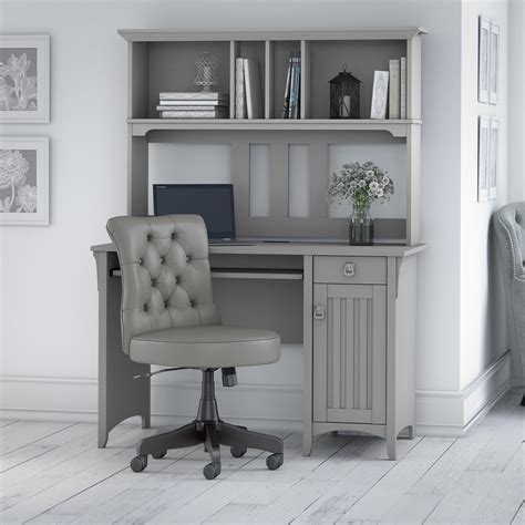 Check the product description to learn how you can adjust the desk chair. Bush Furniture - Salinas 48W Computer Desk with Hutch and ...