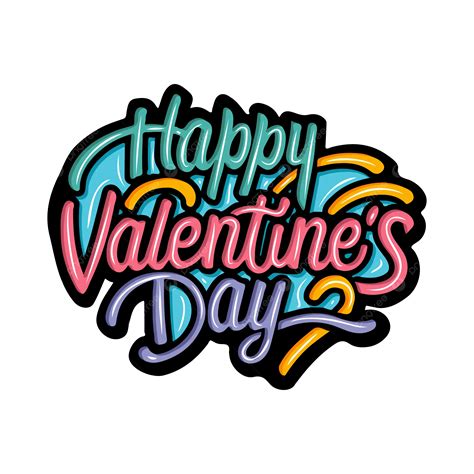 Happy Valentines Day Typography Vector Happy Valentines Day