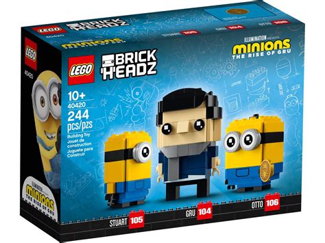 Brickfinder Lego Brickheadz Minions 40420 And 40421 Official Images