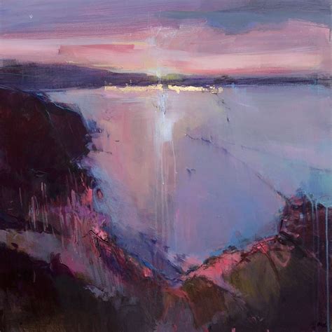 This Beautiful Purple Landscape Painting Is A Semi Abstract Piece