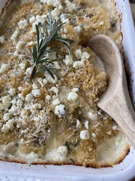 Blue Cheese And Rosemary Scalloped Potatoes Crinkled Cookbook