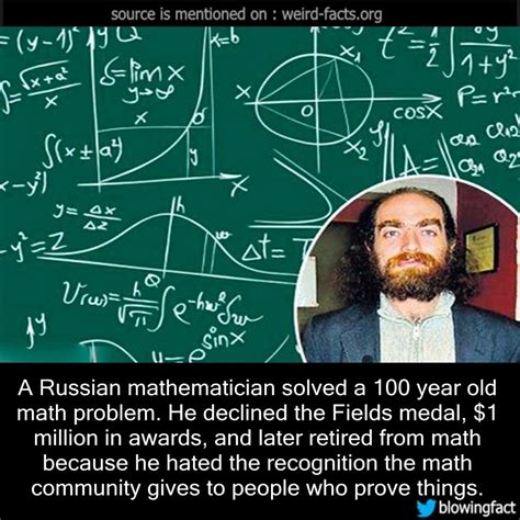 Mind Blowing Facts — A Russian Mathematician Solved A 100 Year Old Math