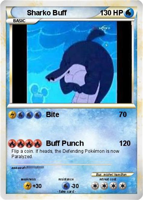 Pokémon Sharko Buff Bite My Pokemon Card