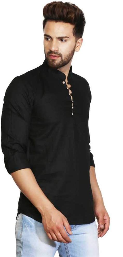 Indian Mens Shirt Kurta Short Kurta Men Dress Shirt Wear Etsy