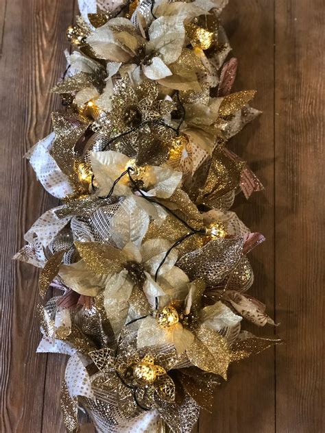 Gold Christmas Centerpiece Christmas table centerpiece | Etsy
