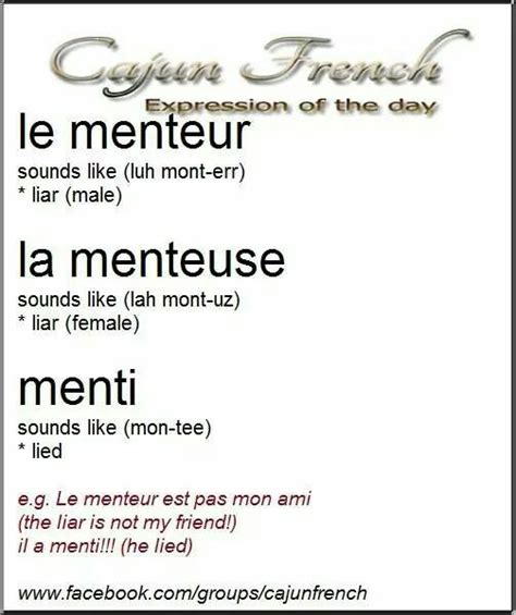 Maybe you would like to learn more about one of these? Louisiana Cajun French words | Louisiana - Cajun Fire ...