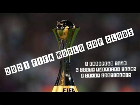 We did not find results for: FIFA World Cup of Clubs Starting 2021 - YouTube