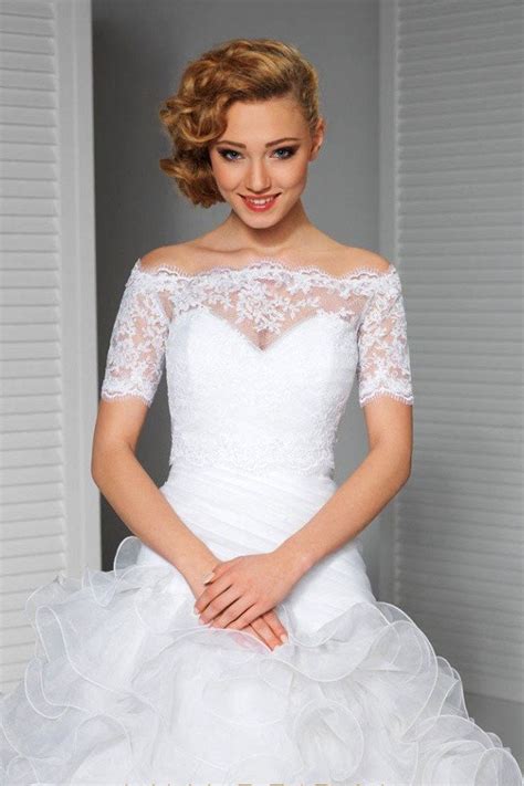Off The Shoulder Lace Bolero Jacket
