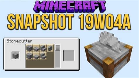 Glass bottle amethyst aluminum plate charcoal furnace. Minecraft 1.14 Snapshot 19w04a Stonecutter Functionality ...