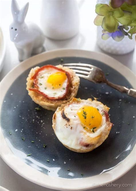 For a change you can have a boiled egg, cold ham or perhaps fish. Bacon and Egg Toast Cups | A Brunch Essential | The Noshery