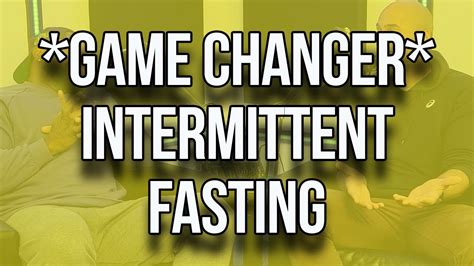 Intermittent Fasting Changed My Life Youtube