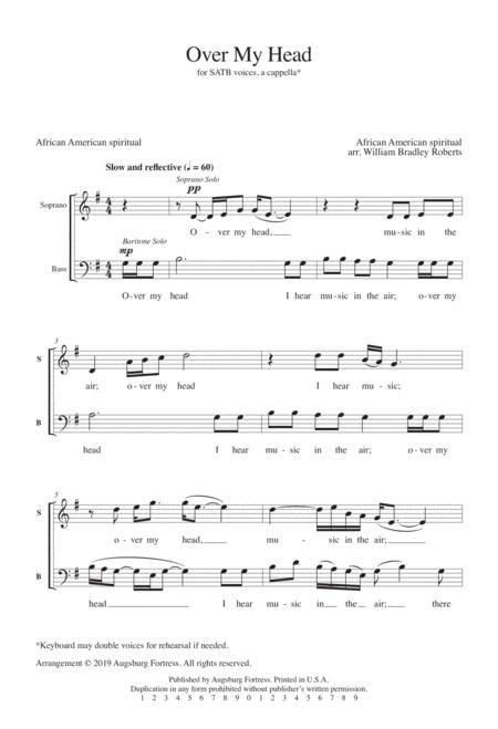 Preview Over My Head Au9781506456867 Sheet Music Plus