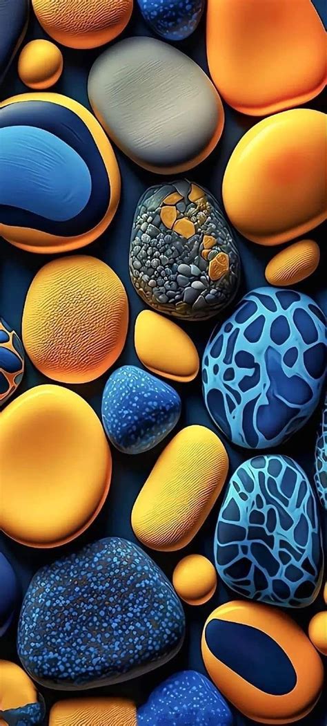 Colourful Pebbles Wallpaper Cave