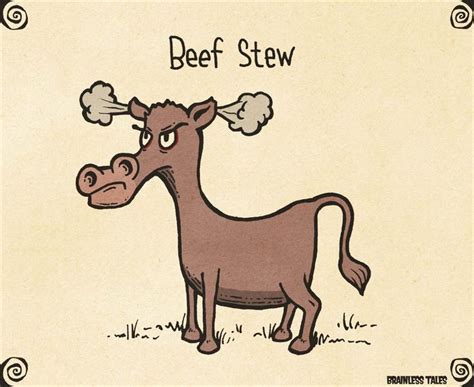 Beef Stew Cute Love Cartoons Funny Puns Grammar Humor