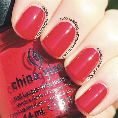 packapunchpolish china glaze adventure red y