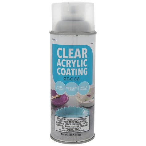 Gloss Clear Acrylic Coating Spray Hobby Lobby 706945