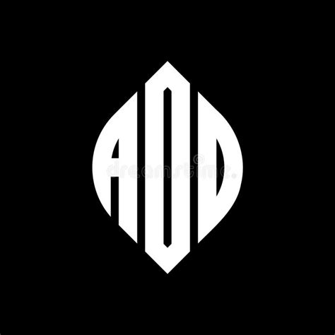 Ado Circle Letter Logo Design With Circle And Ellipse Shape Ado