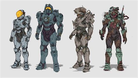 Halo 5 Concept Art Sampling Revealed Ign Halo Armor Halo Spartan