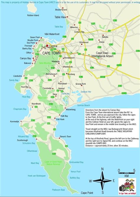 Cape Town Tourist Attractions Map Best Tourist Places In The World