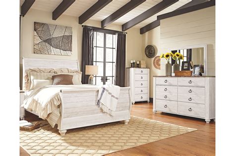Bed, bedroom furniture, twin size bed, full size bed bed, home furnishings, furniture, bed frame, furnishing for bedroom, bedroom furniture set. Willowton 5-Piece Queen Master Bedroom | Sleigh bedroom ...