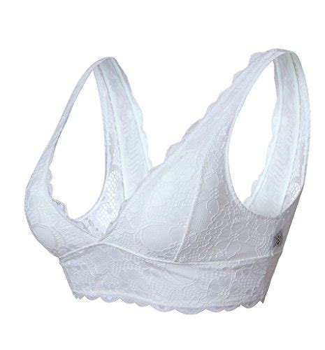 yianna women s underwear halter elasticity full lace bralette crop paded bra top soft cup