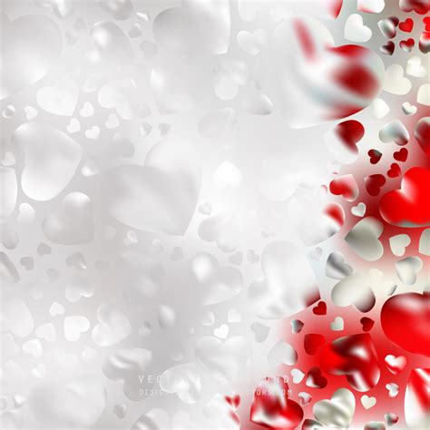 Abstract Romantic Red White Hearts Background White Heart Background Images