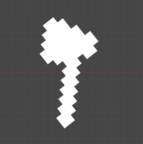 Minecraft Axe By Kujav Download Free Stl Model