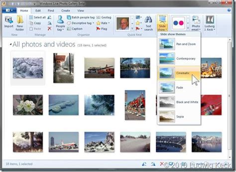 Windows Live Photo Gallery скачать - Софт