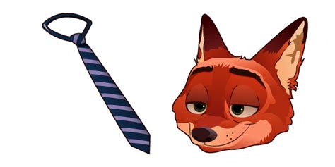 Zootopia Nick Wilde And Tie Cursors Custom Cursor Zootopia Nick