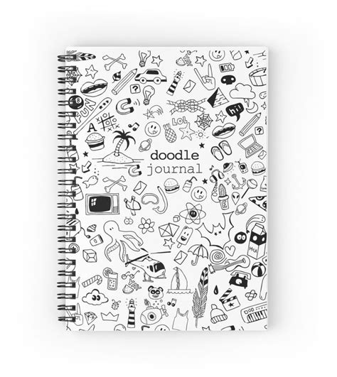 Doodle Journal Spiral Notebook By Strcn Journal Doodles Notebook