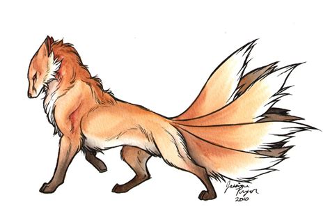 Nine Tails Fox Artwork Fox Art Mythological Creatures