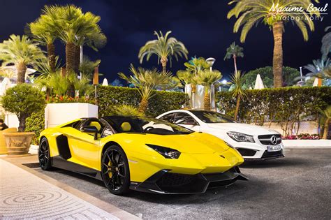 Wallpaper Sport Street Night Road Yellow Lamborghini Aventador