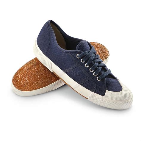 Iconic design & premium materials fuse to achieve the ultimate in comfort & style. New Italian Navy Canvas Deck Shoes, Navy Blue` - 223058 ...