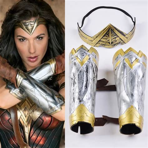 Halloween Cospaly Hot Wonder Woman Bracers Headgear Justice League
