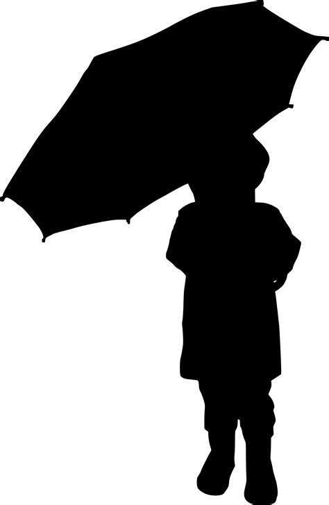 12 People With Umbrella Silhouette (PNG Transparent) | OnlyGFX.com