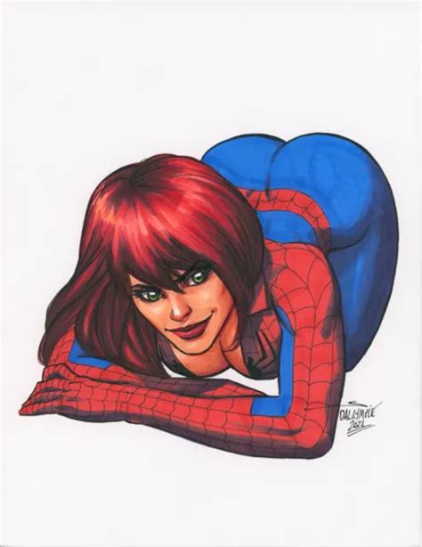 SEXY MARY JANE Venom Amazing Spider Man Original Art Scott Dalrymple PicClick