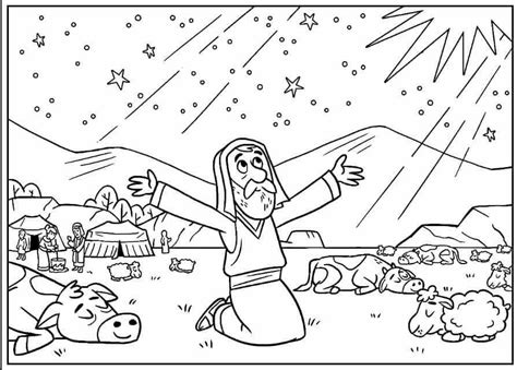 Abraham Star  Coloring Page  SundaySchoolist