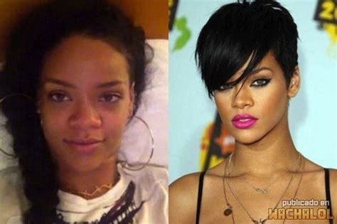 Rihanna Sin Maquillaje Antes Y Despues