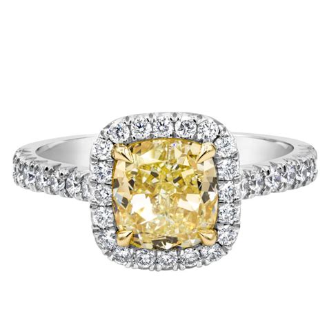 At uneek jewelry, we use only yellow diamonds with exceptional color, clarity and quality so that the golden tone really shines as the focal point of each dynamic and dazzling ring. GIA Certified Fancy Light Yellow Diamond Halo Engagement ...