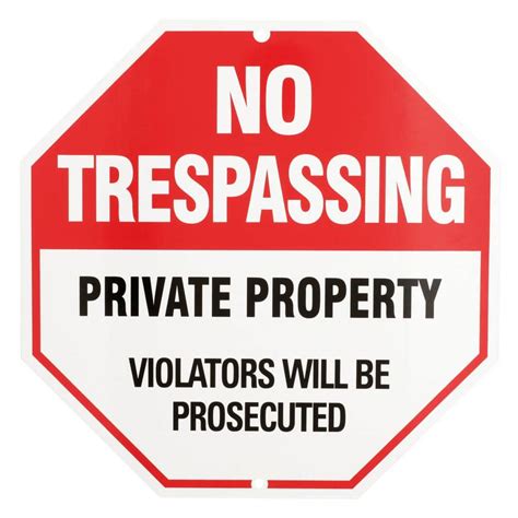Reviews For Everbilt 12 In X 12 In Aluminum No Trespassing Sign Pg