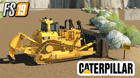 Fs 19 Bulldozer Caterpillar D11t Farming Simulator 19 Mining Mods Youtube