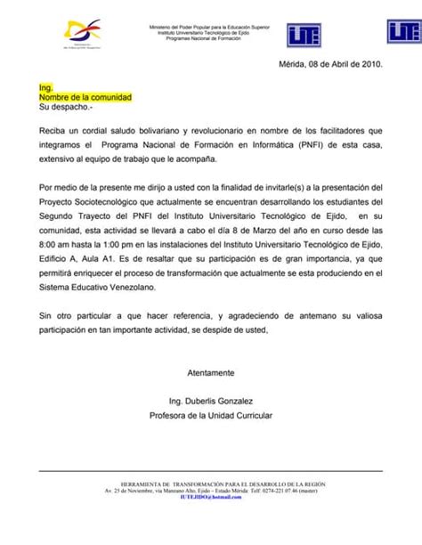 Carta Invitacion Delegacional