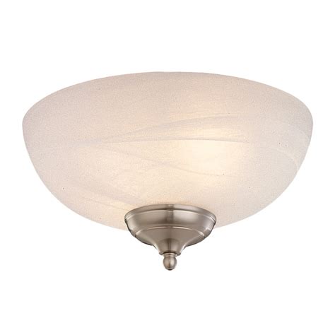 Shop Monte Carlo Fan Company 3 Light White Faux Alabaster Incandescent Ceiling Fan Light Kit